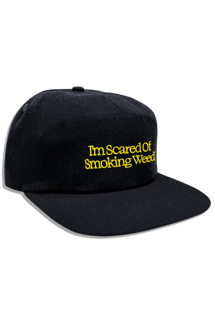 Jacuzzi Jacuzzi Scared of Smoking Weed Hat | Black