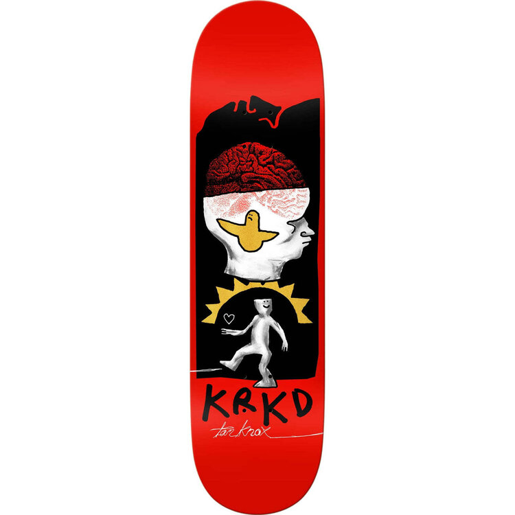 Krooked Krooked Knox Brain And Bird Deck | Orange