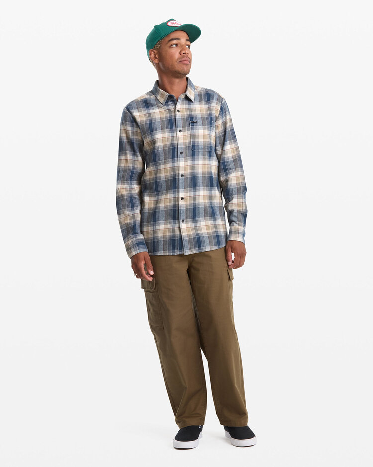 Volcom Volcom Caden Plaid Ls (Mens) | Dirty White