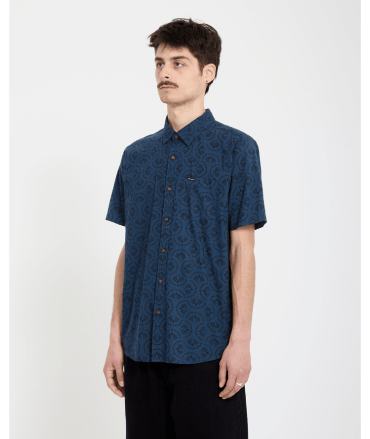 Volcom Volcom Scaler Stone Woven Ss (Mens) | Midnight Blue