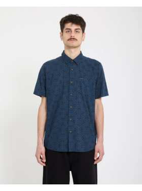 Volcom Volcom Scaler Stone Woven Ss (Mens) | Midnight Blue