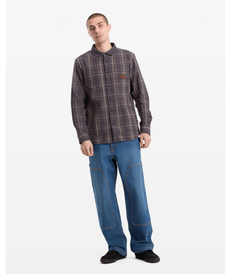 Volcom Volcom Stonevise Plaid Ls (Mens) | Asphalt Black