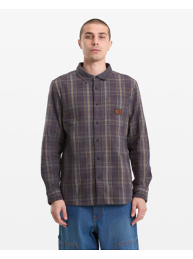 Volcom Volcom Stonevise Plaid Ls (Mens) | Asphalt Black