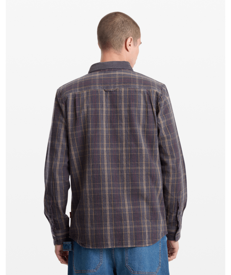Volcom Volcom Stonevise Plaid Ls (Mens) | Asphalt Black