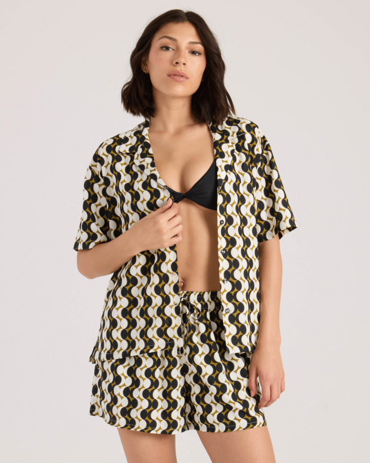 Volcom Volcom Midnite Ramble Top (Womens) | Black/Natural