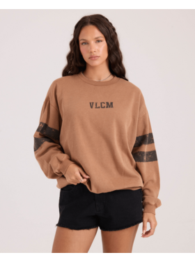 Volcom Volcom Levy Crew Fleece (Womens) | Pale Khaki