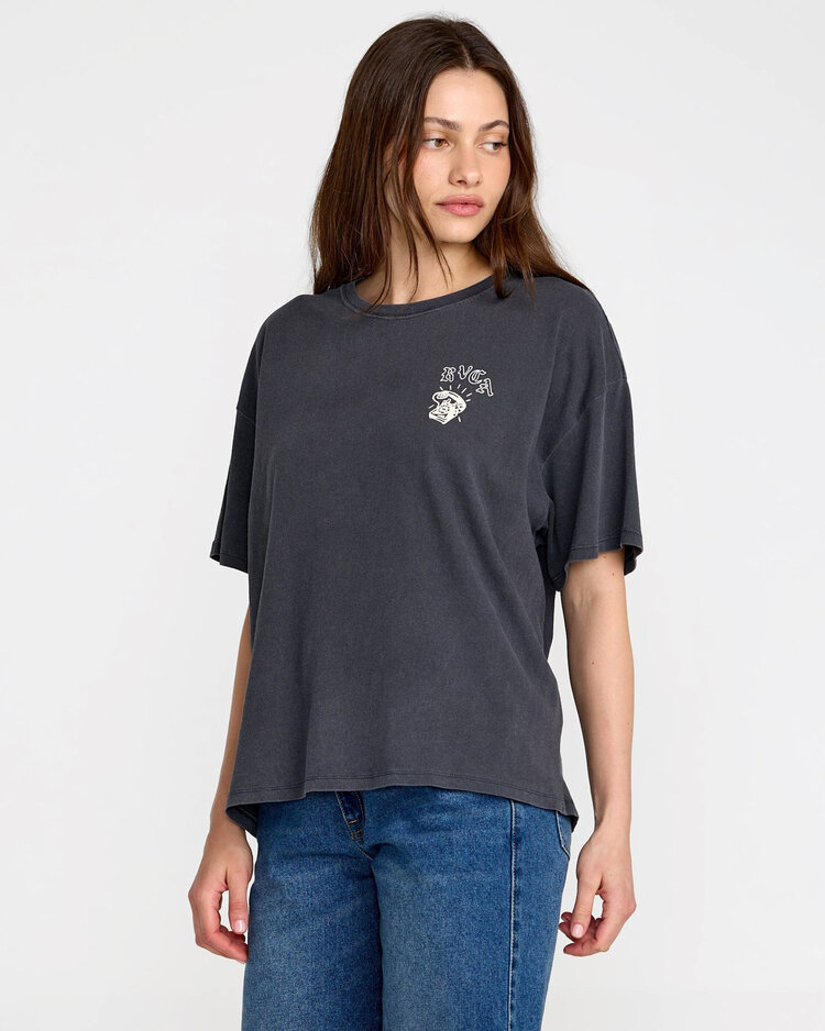 RVCA Rvca Move On Bf Tee (Womens) | Graphite