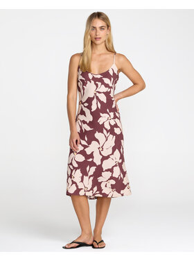 RVCA Rvca Lets Dance Slip Dress (Womens) | Terra Brown