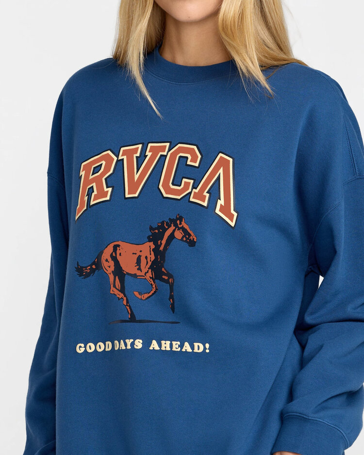 RVCA Rvca Neat Pullover (Womens) | Ensign Blue