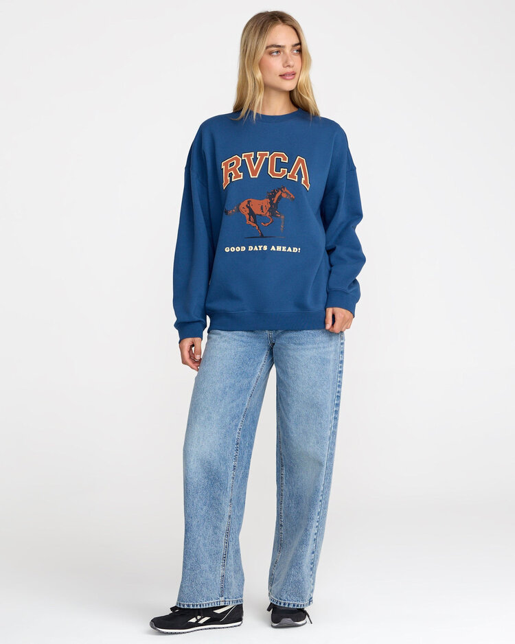 RVCA Rvca Neat Pullover (Womens) | Ensign Blue