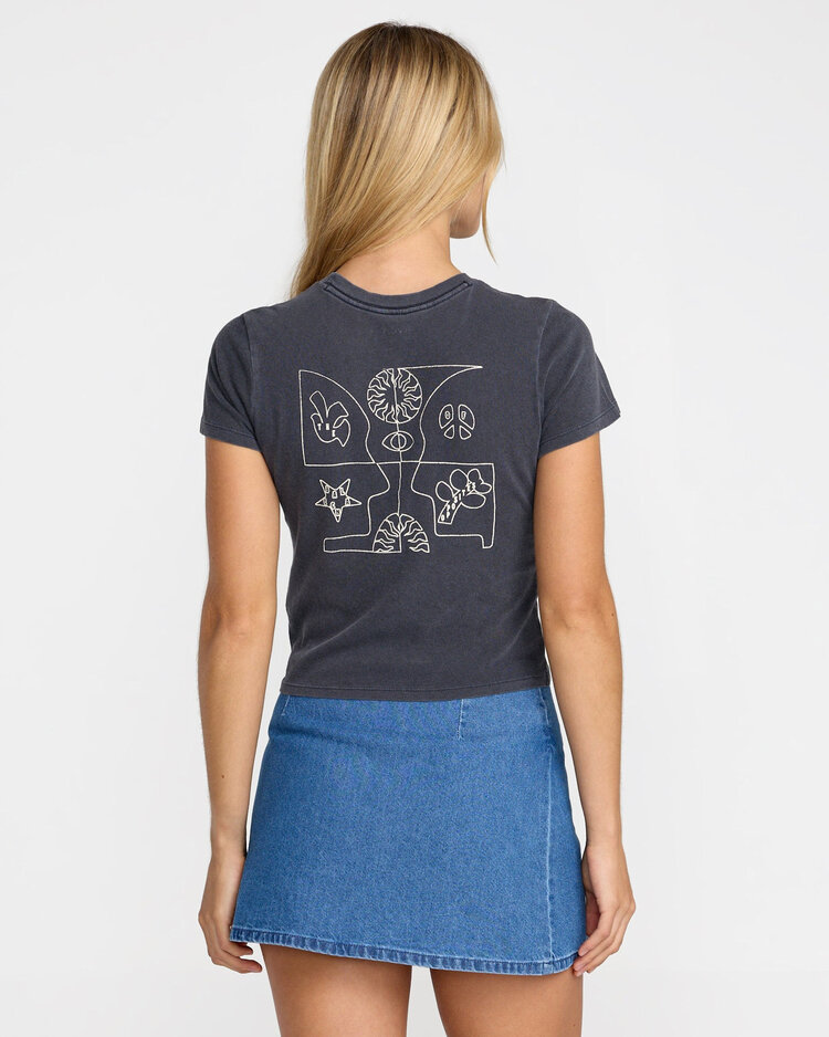 RVCA Rvca 411 Tee (Womens) | Graphite