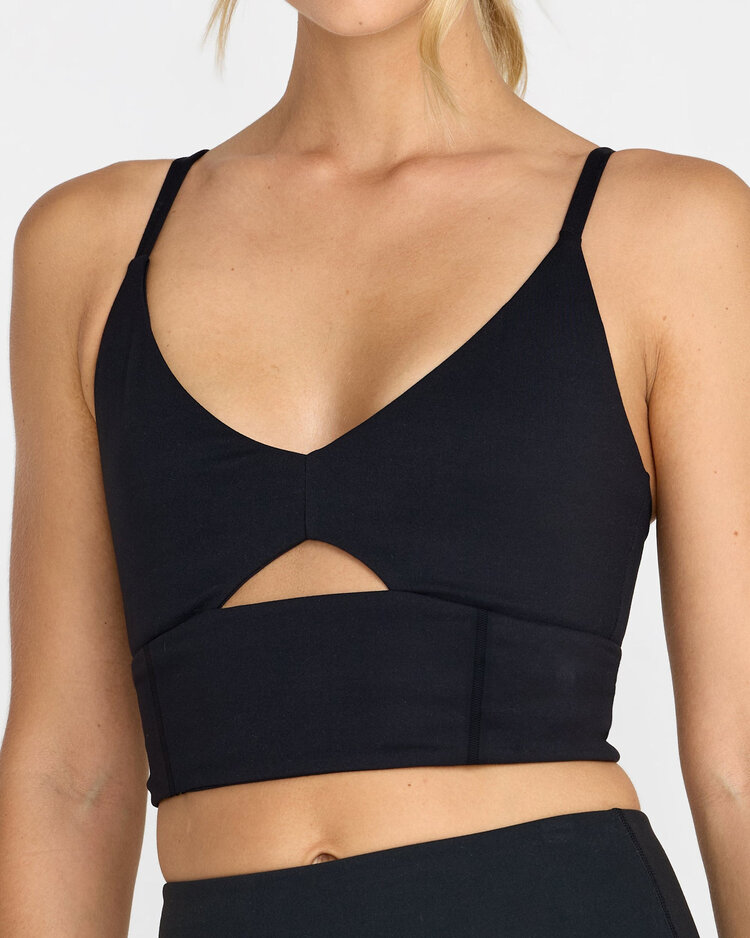 RVCA Rvca Sidelines Long Bra (Womens) | Black