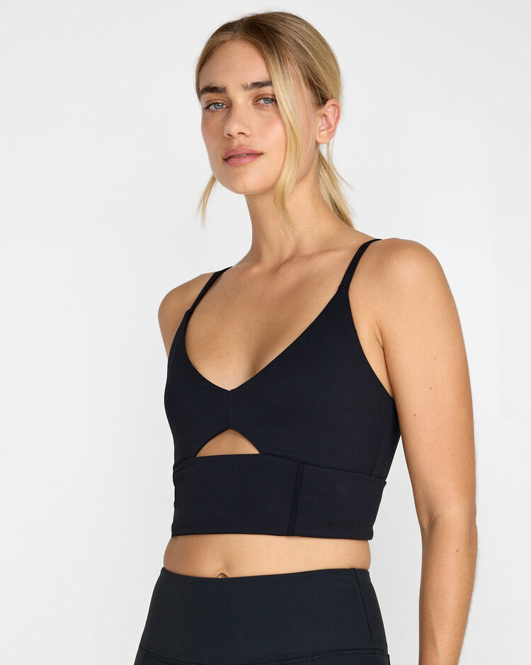 RVCA Rvca Sidelines Long Bra (Womens) | Black