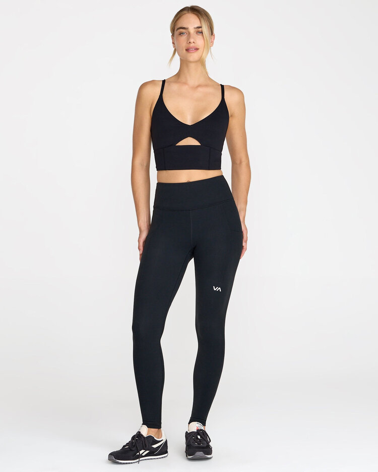 RVCA Rvca Sidelines Long Bra (Womens) | Black