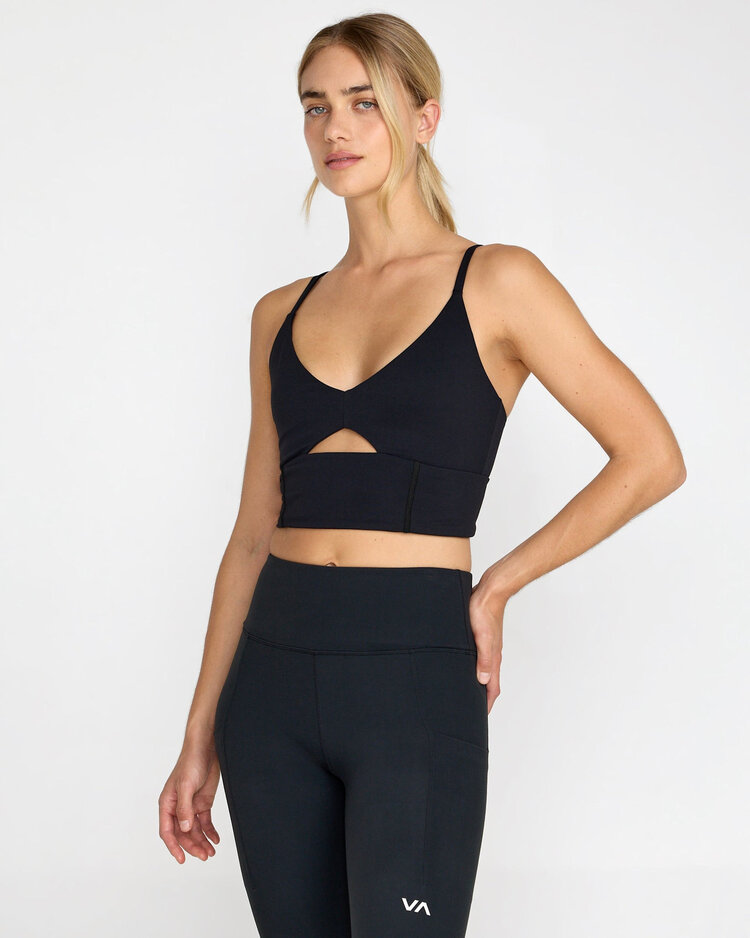 RVCA Rvca Sidelines Long Bra (Womens) | Black