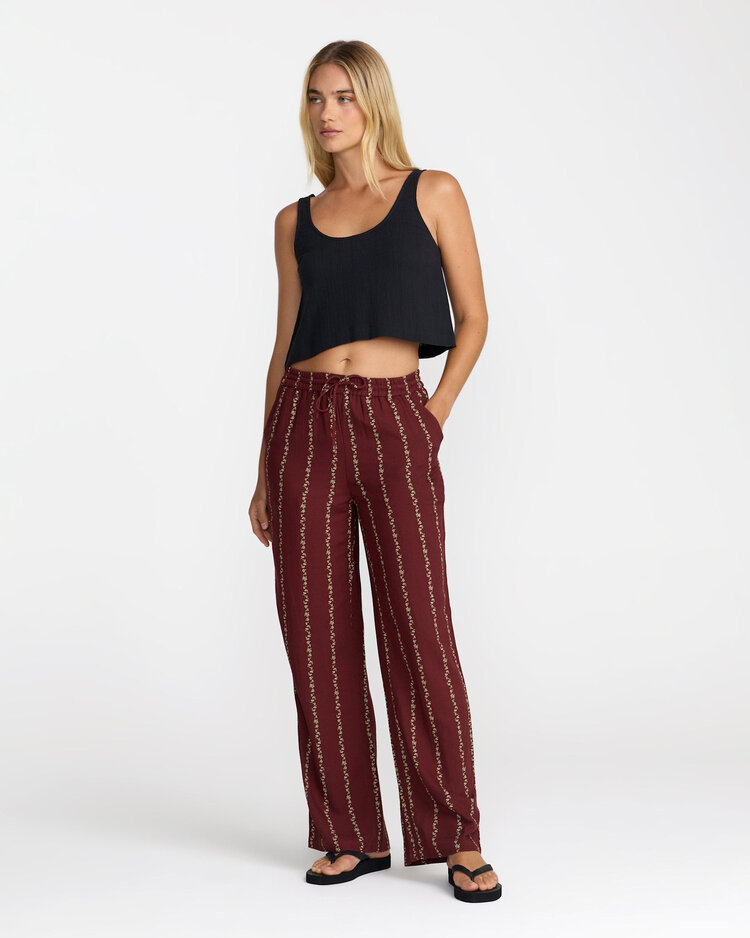RVCA Rvca Florence Pant (Womens) | Madder Brown