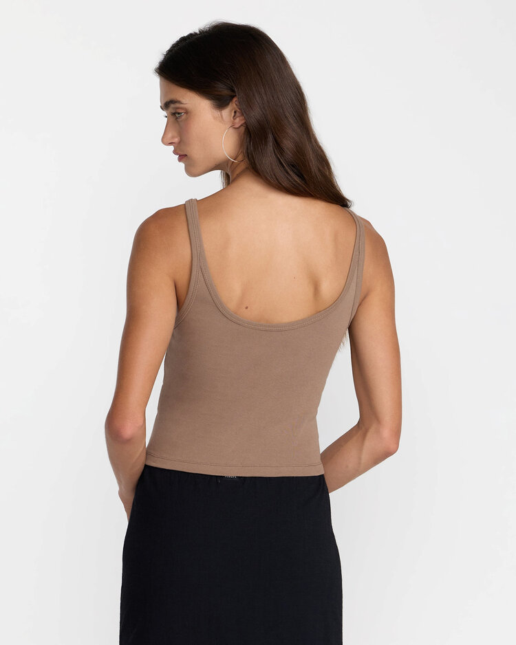 RVCA Rvca Fading Sun Tank (Womens) | Cocoa