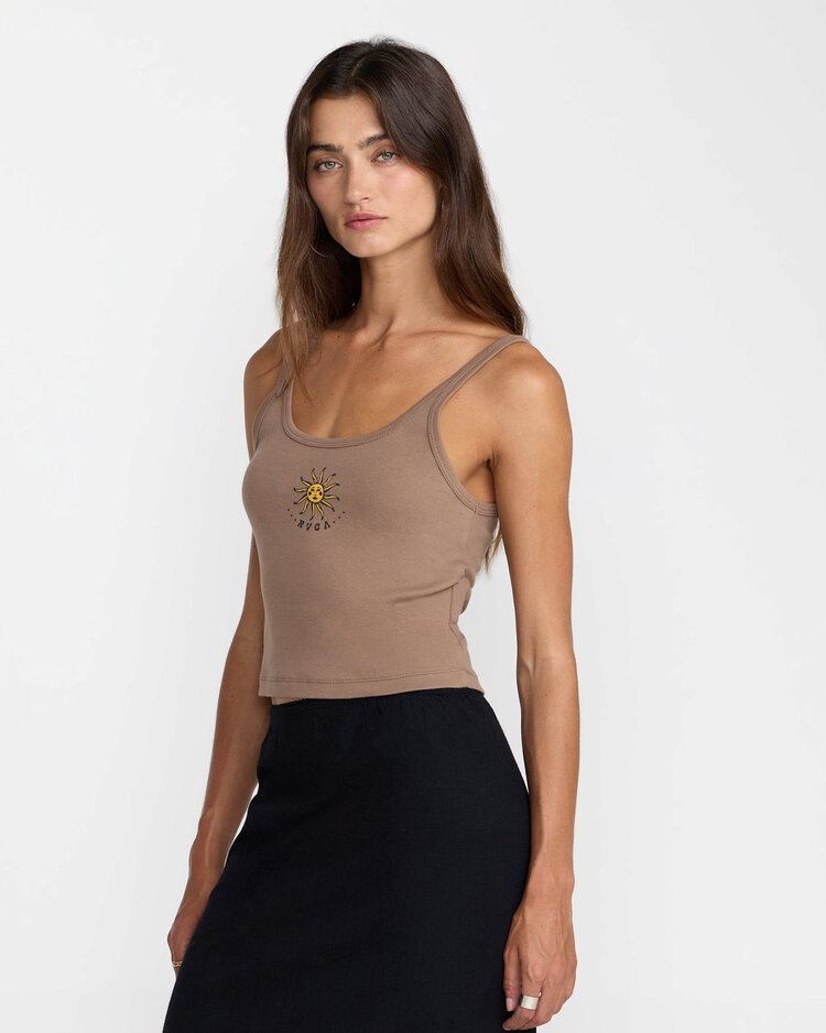 RVCA Rvca Fading Sun Tank (Womens) | Cocoa