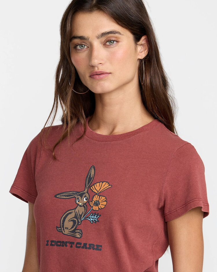RVCA Rvca Don’T Care 411 Tee (Womens) | Madder Brown