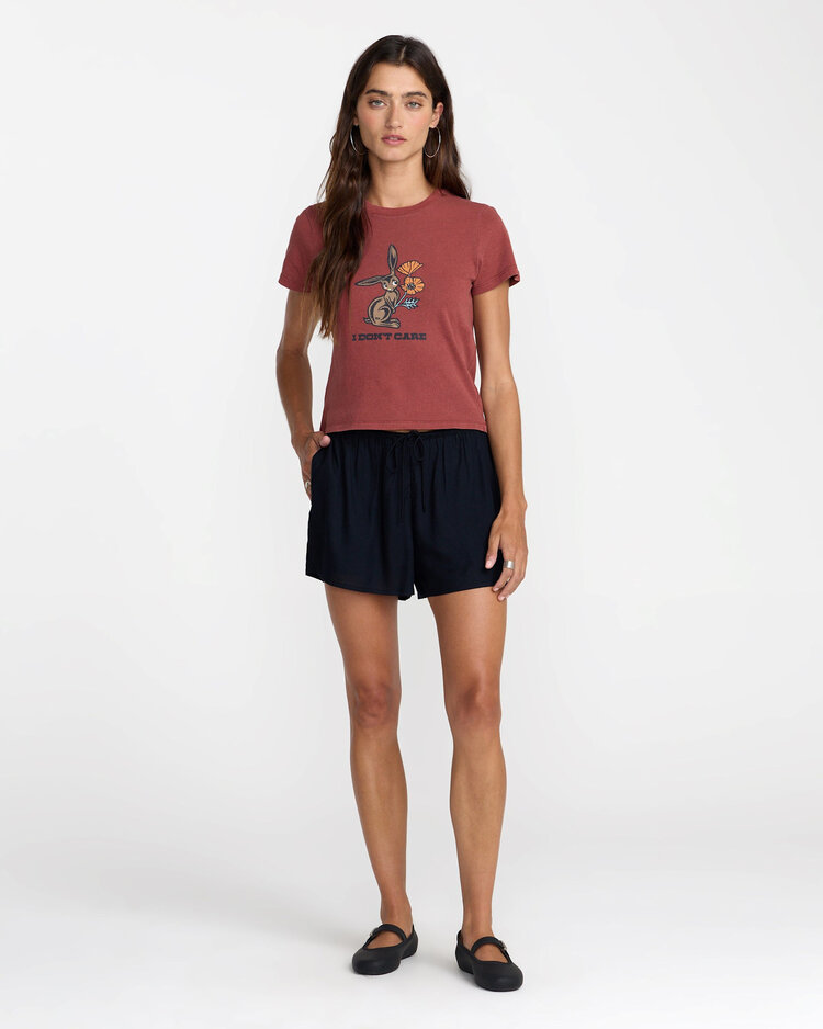 RVCA Rvca Don’T Care 411 Tee (Womens) | Madder Brown