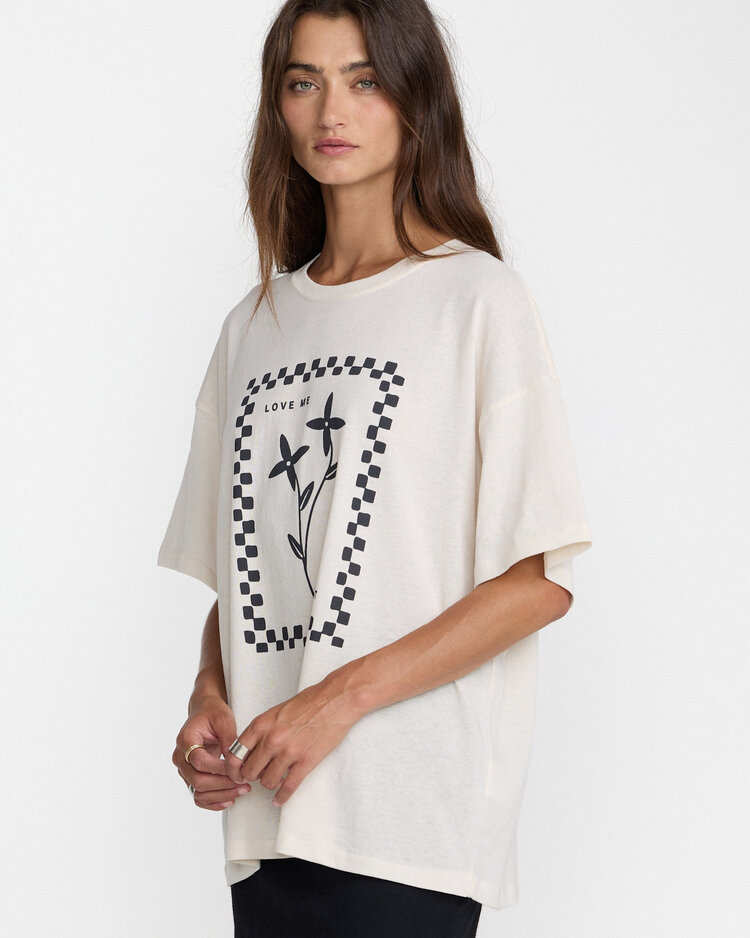 RVCA Rvca Love Me Bf Tee (Womens) | Cloud