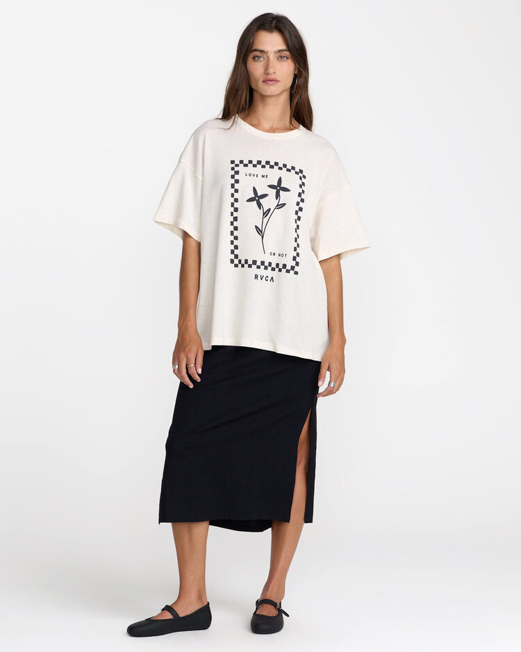 RVCA Rvca Love Me Bf Tee (Womens) | Cloud