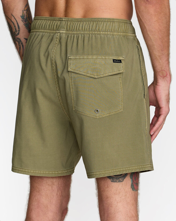 RVCA Rvca Va Pigment Elastic Short 16 (Mens) | Martini Olive