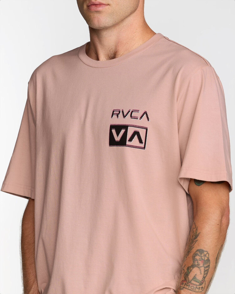 RVCA Rvca Glitch Ss (Mens) | Pale Mauve