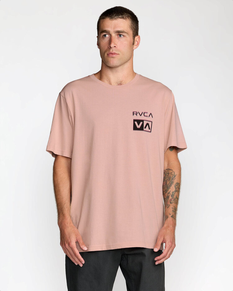 RVCA Rvca Glitch Ss (Mens) | Pale Mauve
