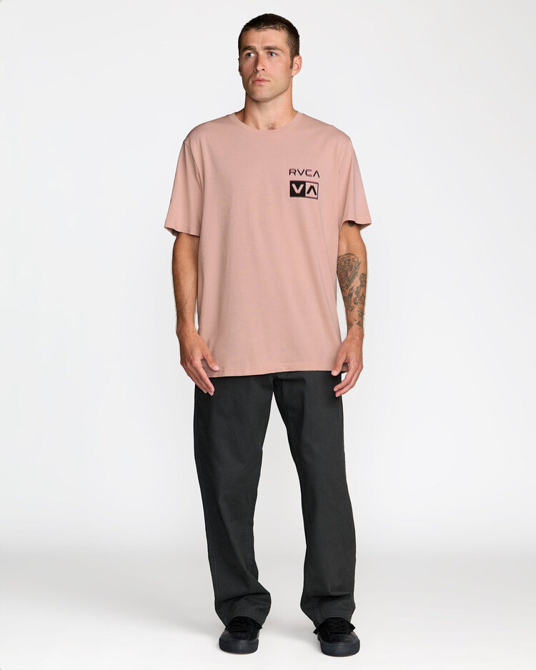 RVCA Rvca Glitch Ss (Mens) | Pale Mauve