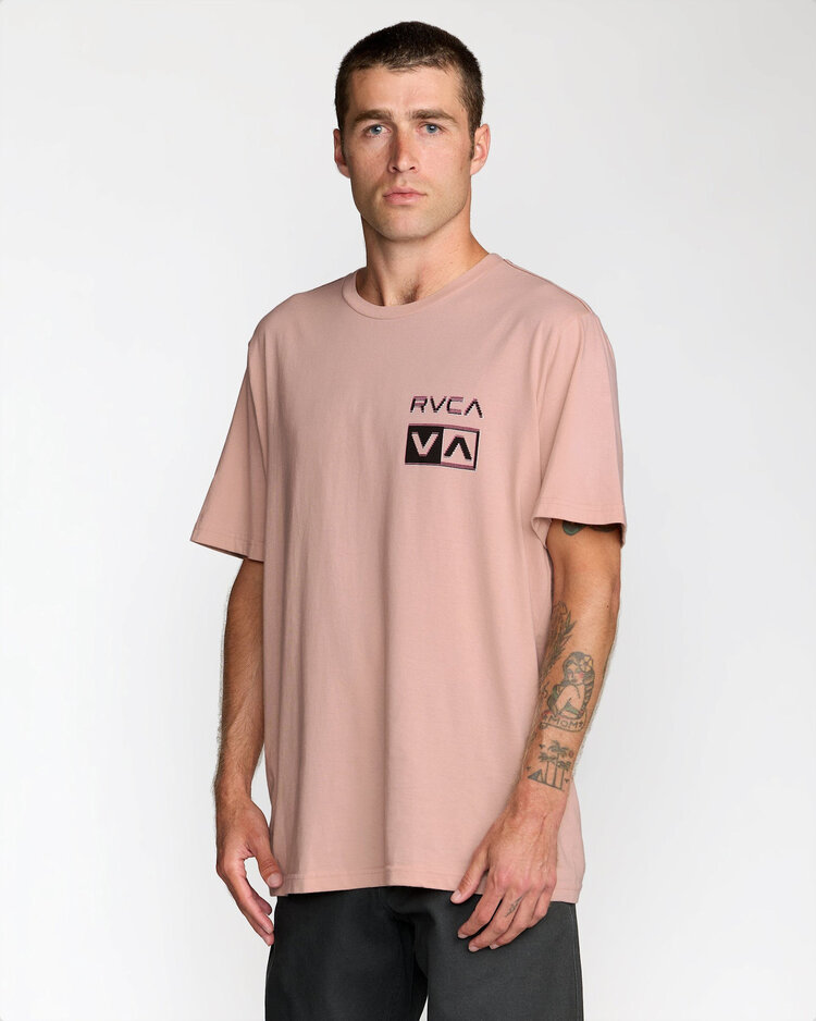 RVCA Rvca Glitch Ss (Mens) | Pale Mauve