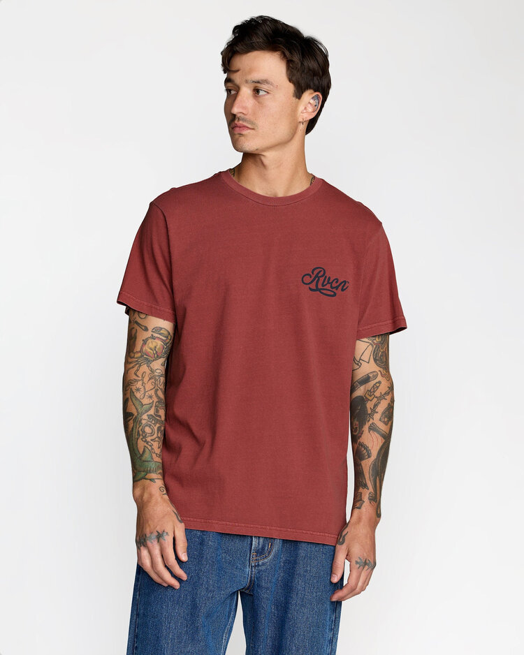 RVCA Rvca Emscript Ss (Mens) | Dusty Red