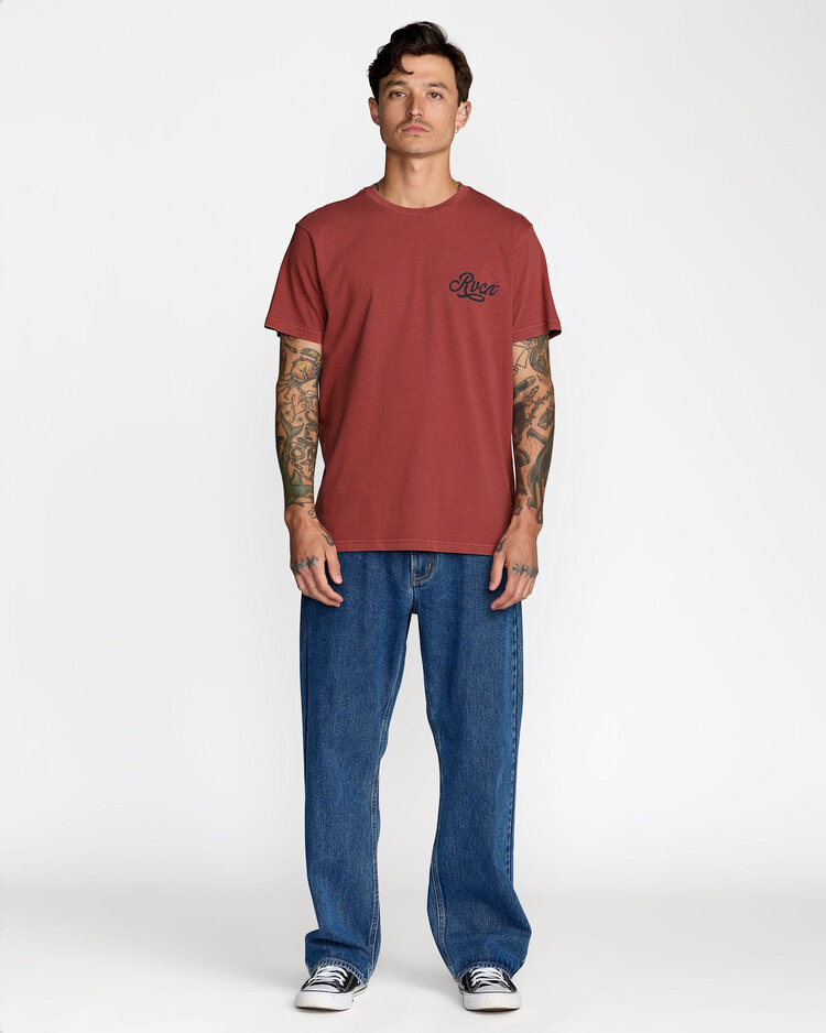 RVCA Rvca Emscript Ss (Mens) | Dusty Red
