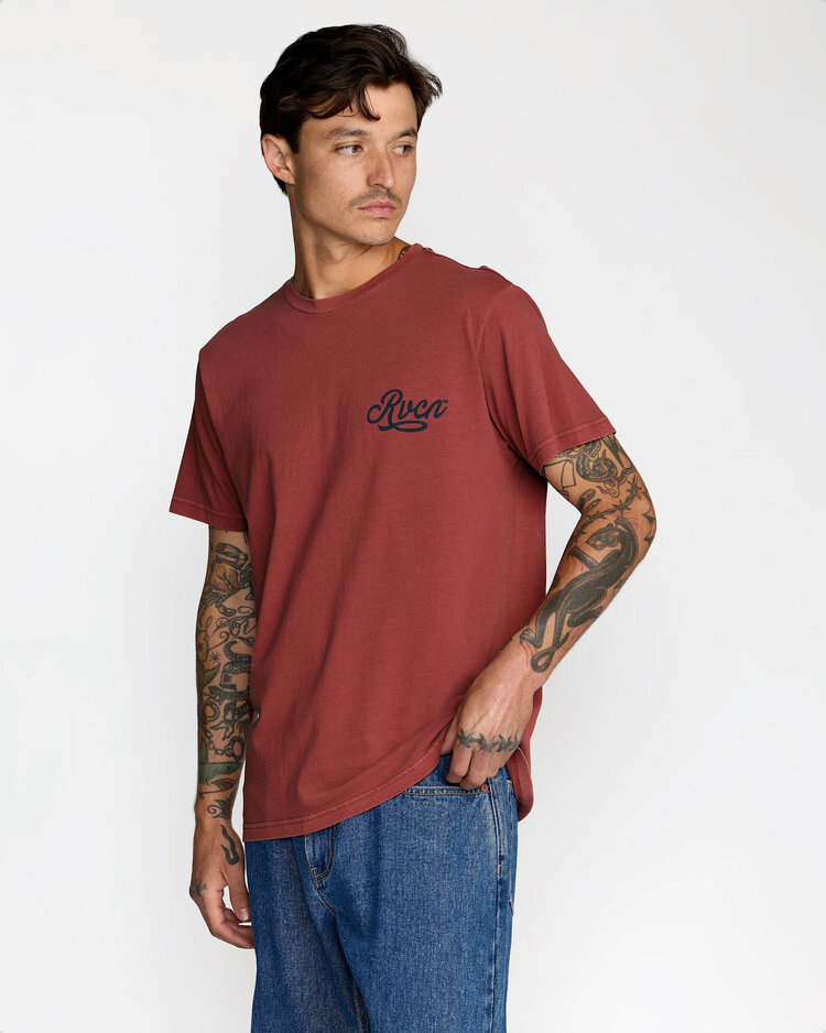 RVCA Rvca Emscript Ss (Mens) | Dusty Red