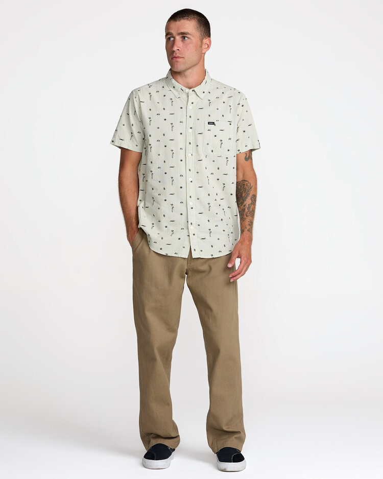 RVCA Rvca Thatll Do Seersucker (Mens) | Ranger Green