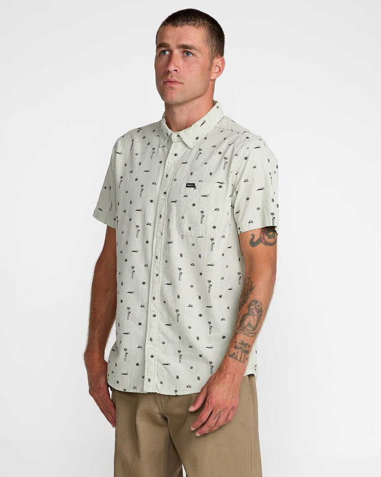 RVCA Rvca Thatll Do Seersucker (Mens) | Ranger Green