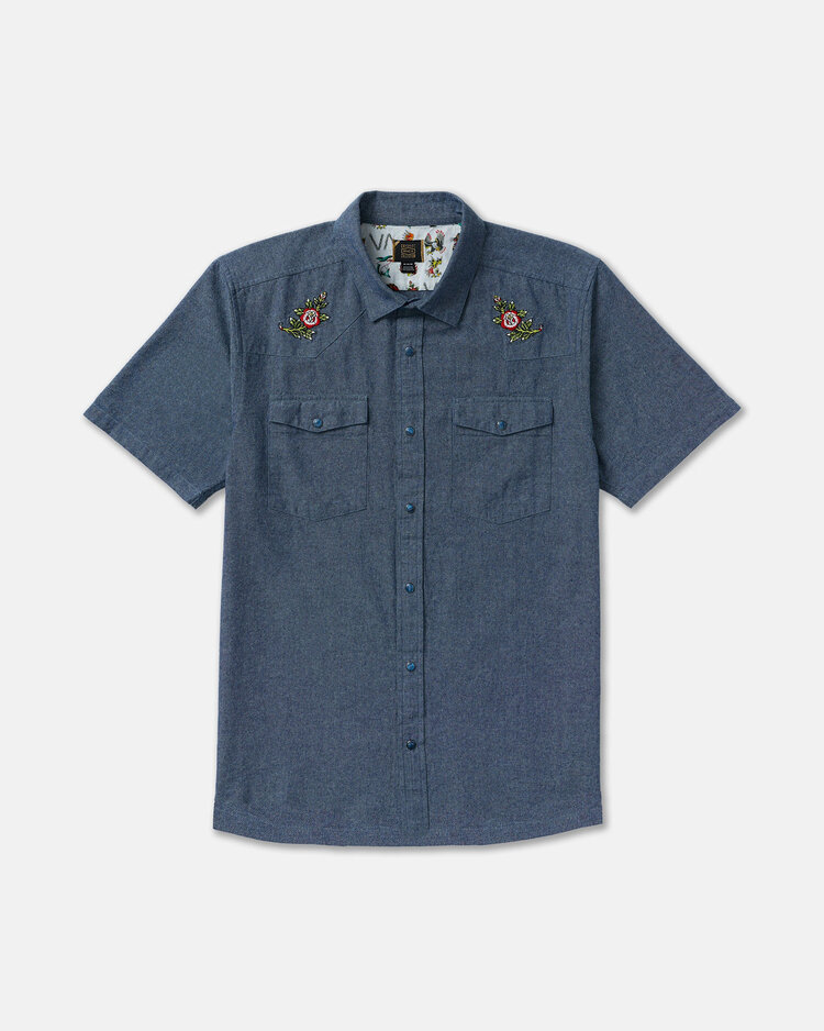RVCA Rvca Rosa Chambray (Mens) | Indigo