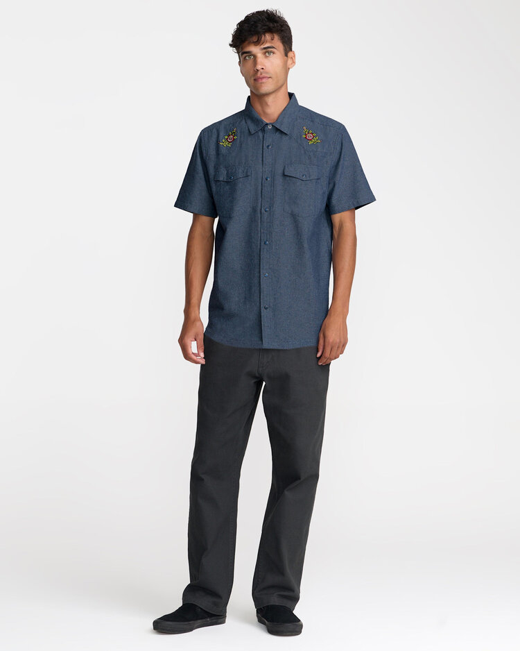 RVCA Rvca Rosa Chambray (Mens) | Indigo