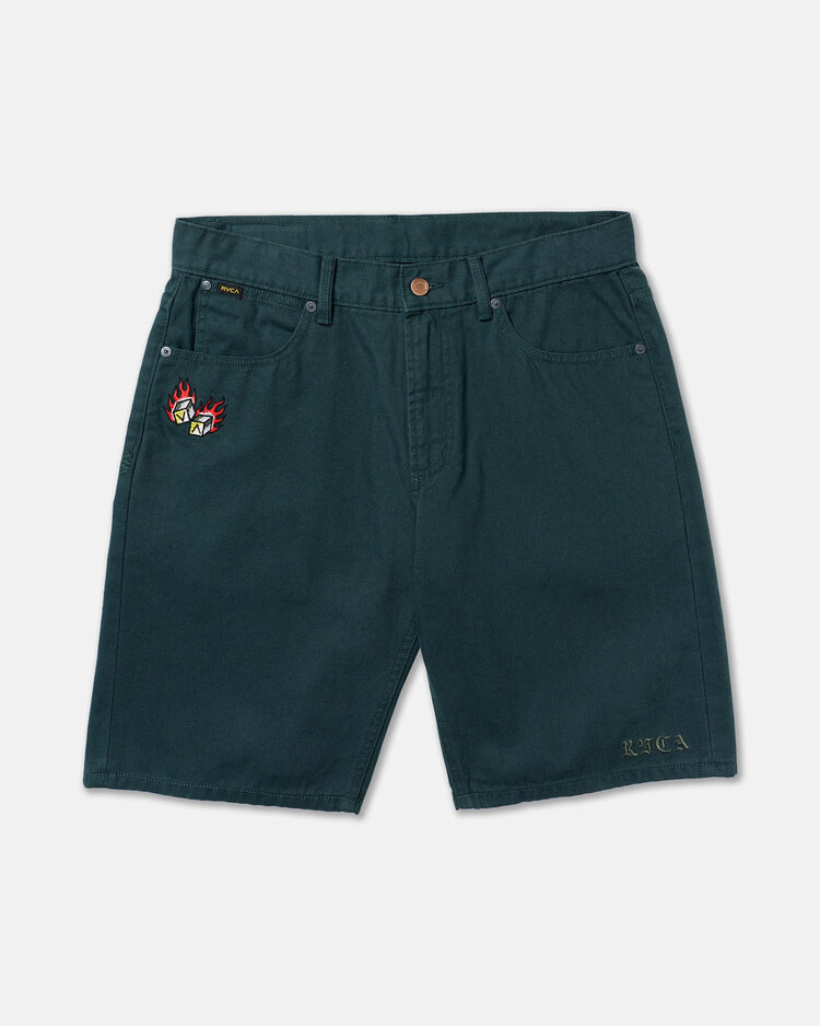 RVCA Rvca Kaleb 5 Pocket Short 21 (Mens) | Hunter Green