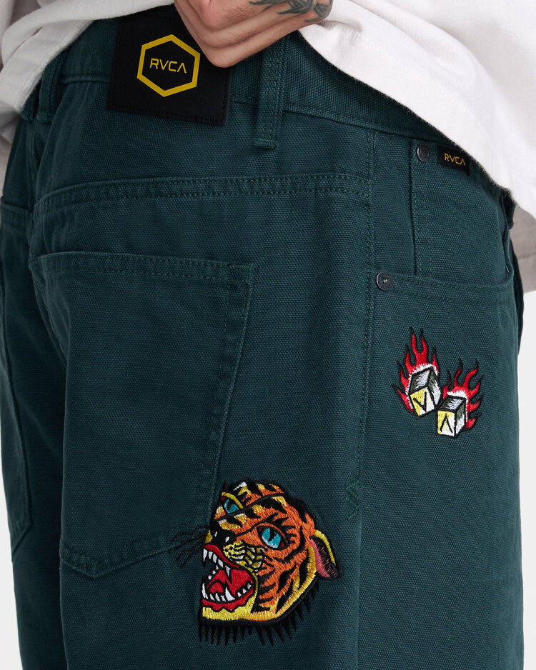 RVCA Rvca Kaleb 5 Pocket Short 21 (Mens) | Hunter Green