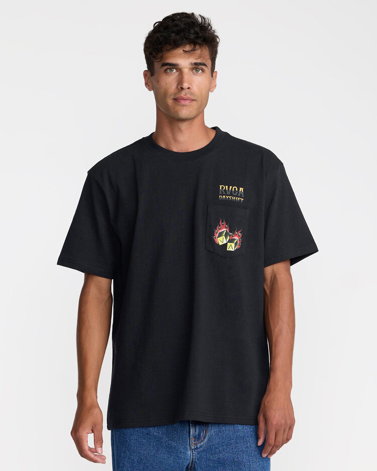RVCA Rvca Hot Dice Ss (Mens) | Black