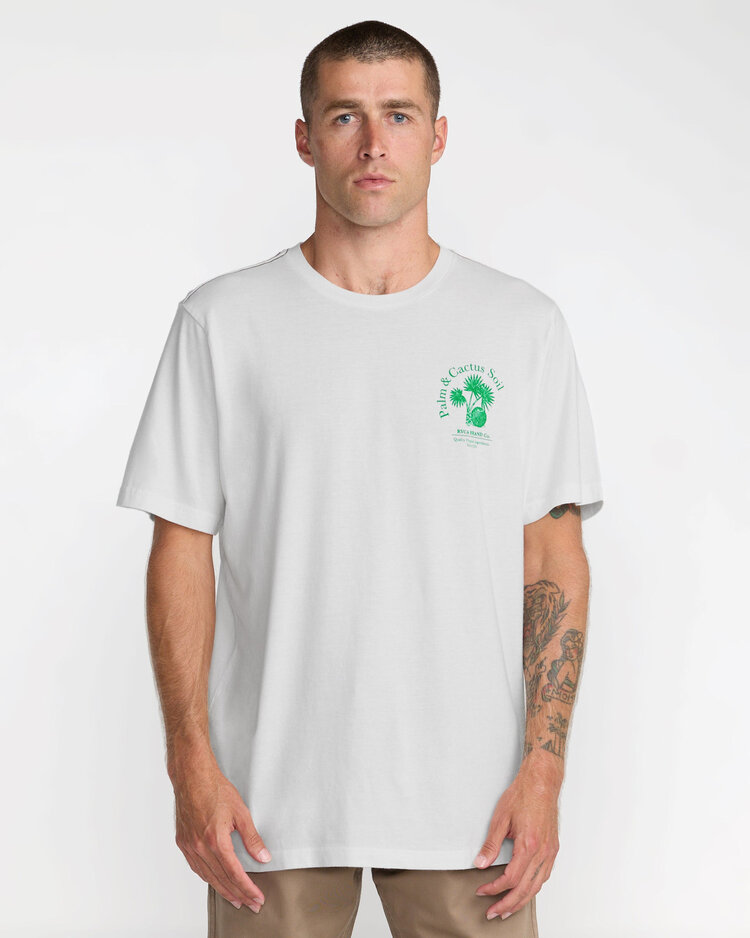 RVCA Rvca Soil Co Ss (Mens) | Antique White