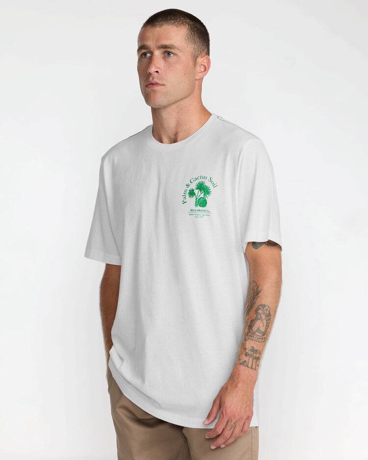 RVCA Rvca Soil Co Ss (Mens) | Antique White