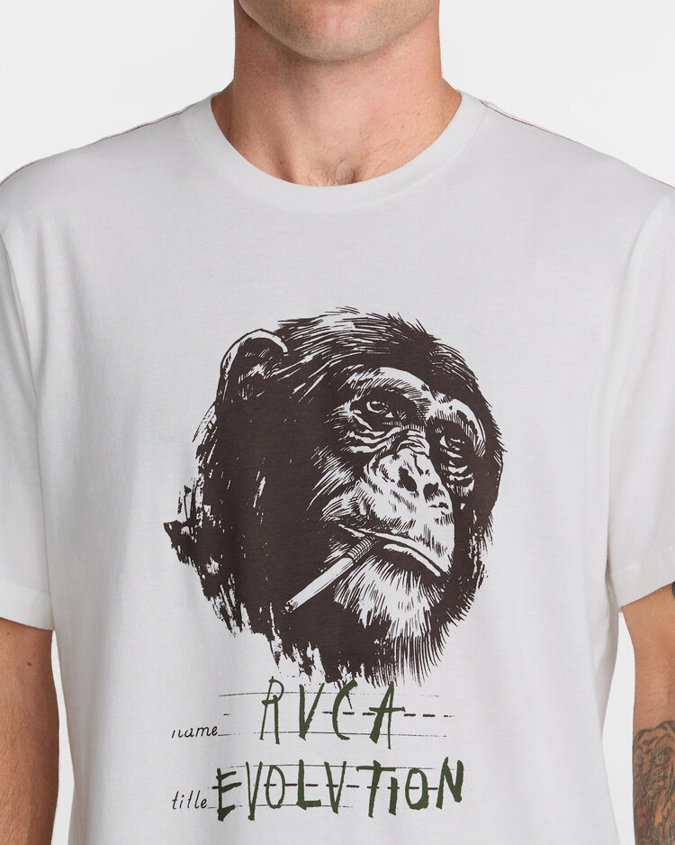 RVCA Rvca Rvca Evolution Ss (Mens) | Antique White