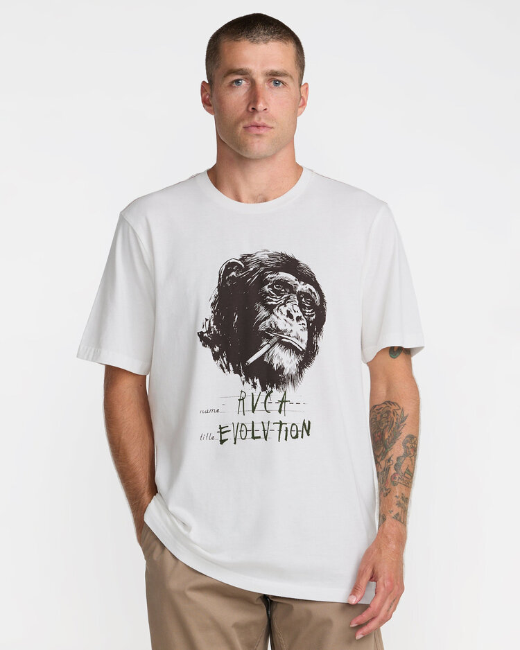 RVCA Rvca Rvca Evolution Ss (Mens) | Antique White