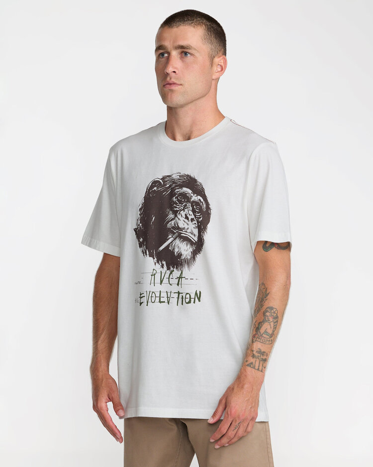 RVCA Rvca Rvca Evolution Ss (Mens) | Antique White