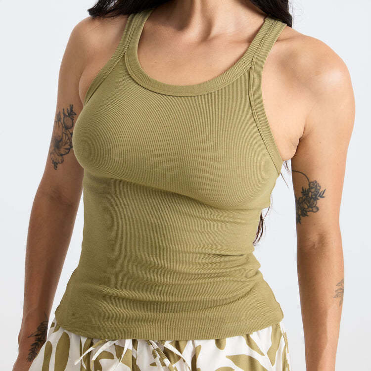 Roark Roark Wind Worn Tank (Womens) | Dusty Olive
