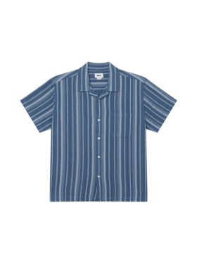 Obey Obey Hugh Woven Ss (Mens) | Dull Blue Multi