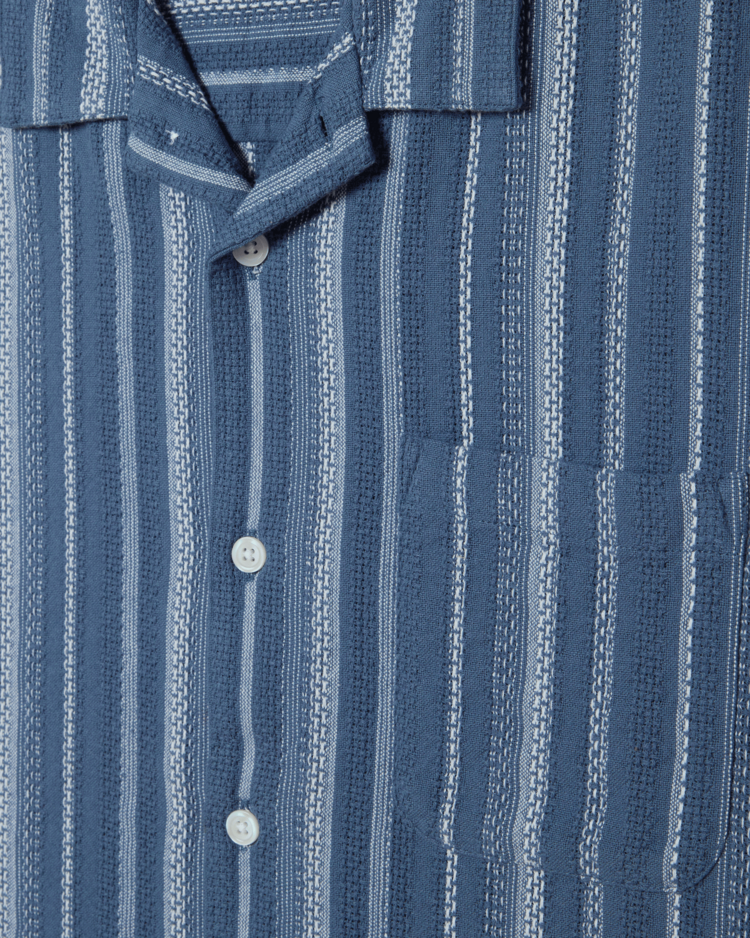 Obey Obey Hugh Woven Ss (Mens) | Dull Blue Multi