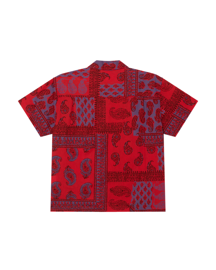 Obey Obey Mayer Woven Ss (Mens) | True Red Multi